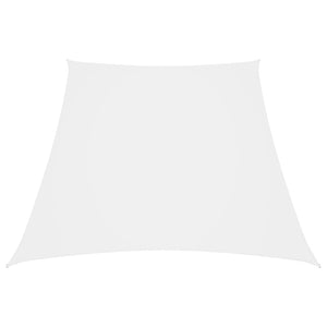 vidaXL Voile d'ombrage en tissu Oxford trapézoïdal 2/4x3 m Blanc