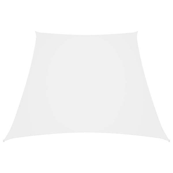 vidaXL Voile d'ombrage en tissu Oxford trapézoïdal 2/4x3 m Blanc