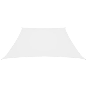 vidaXL Voile d'ombrage en tissu Oxford trapézoïdal 2/4x3 m Blanc