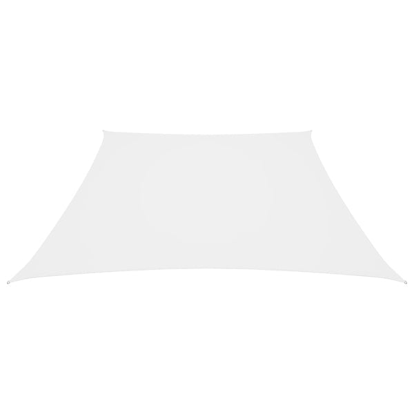 vidaXL Voile d'ombrage en tissu Oxford trapézoïdal 2/4x3 m Blanc