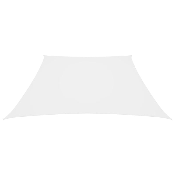 vidaXL Voile d'ombrage en tissu Oxford Forme trapézoïdale 3/4x3 m Blanc