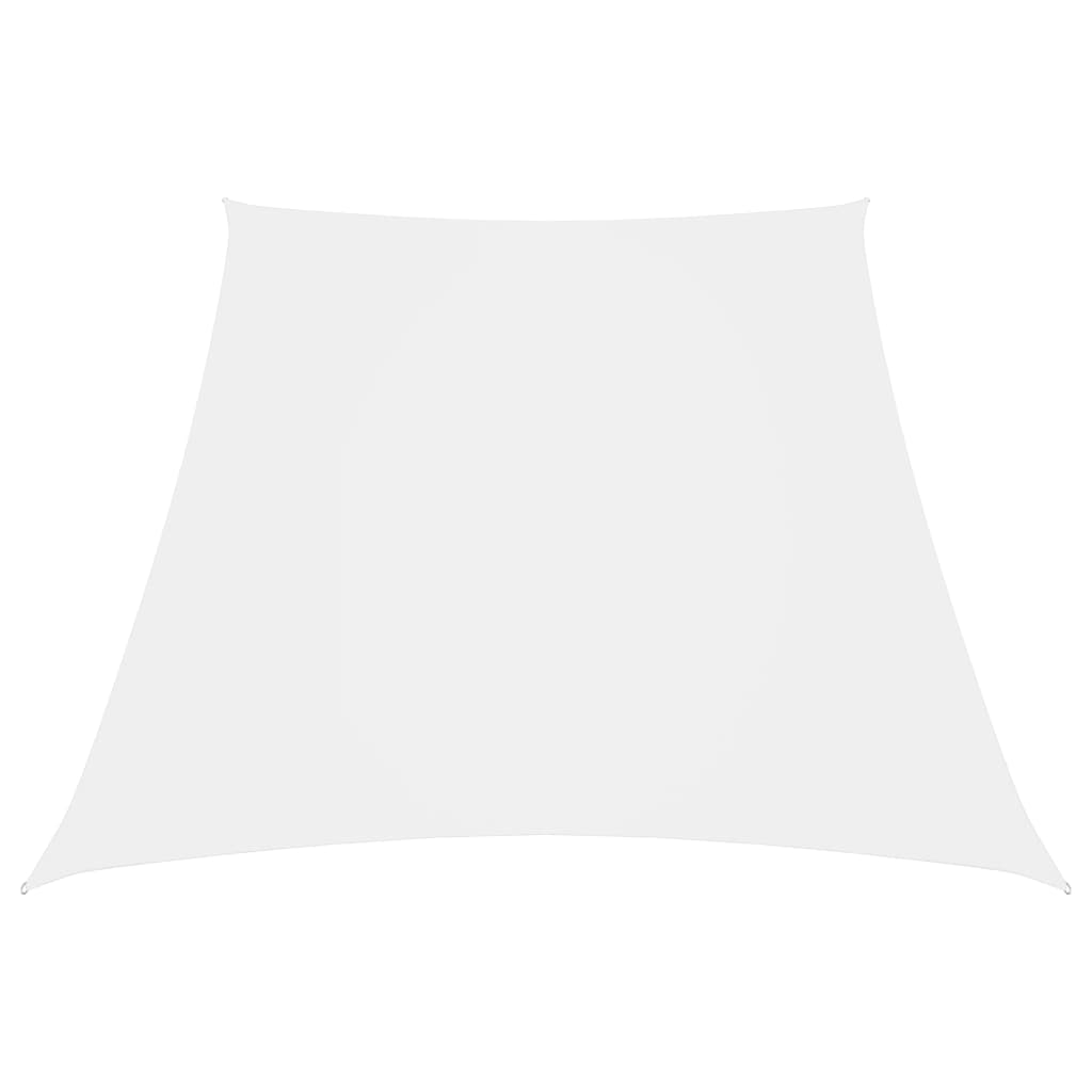 Sonnensegel Oxford-Gewebe Trapezförmig 3/5x4 m Weiß