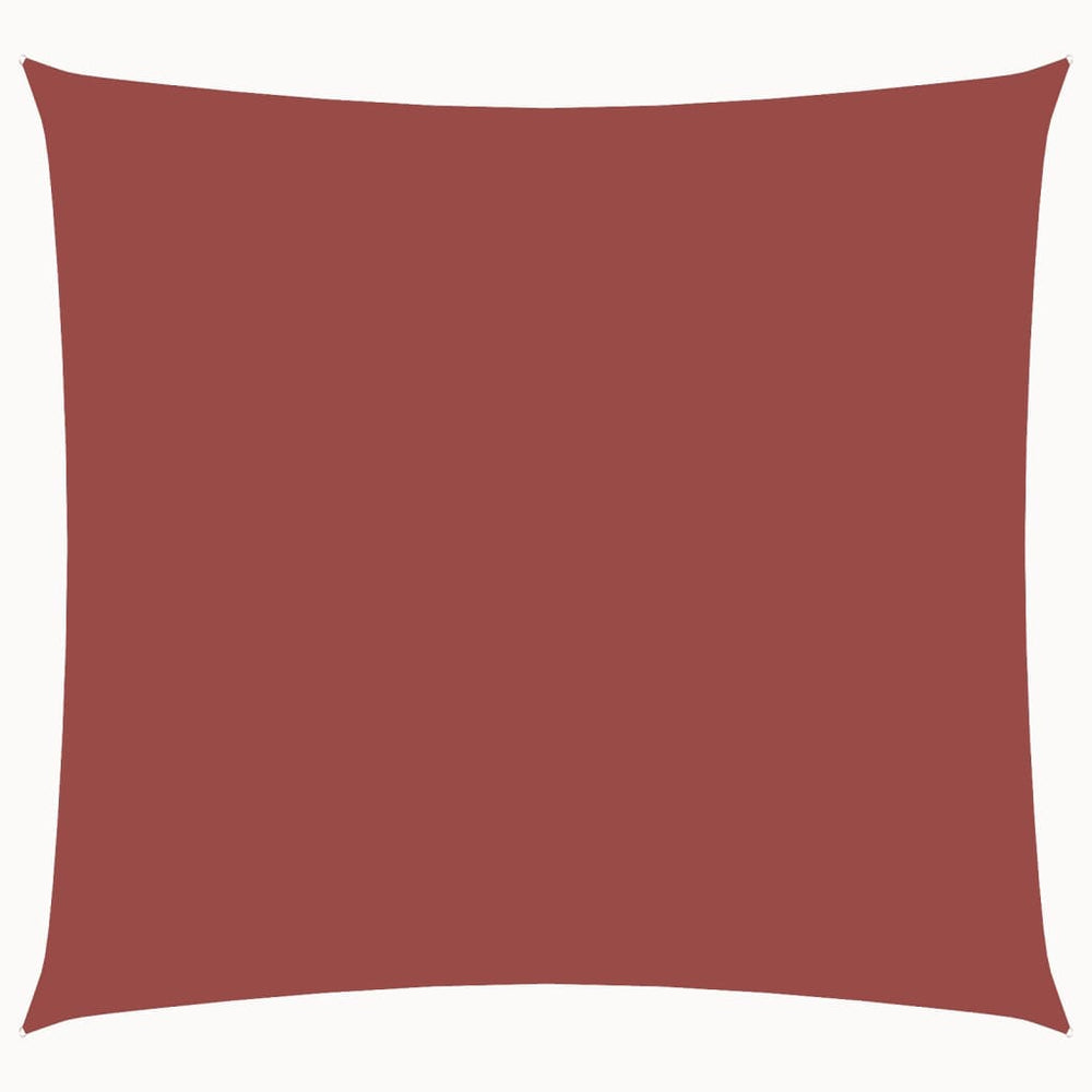 Sonnensegel Oxford-Gewebe Quadratisch 7x7 m Terrakotta-Rot