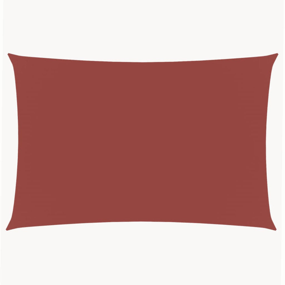 Sonnensegel Oxford-Gewebe Rechteckig 2x5 m Terrakotta-Rot