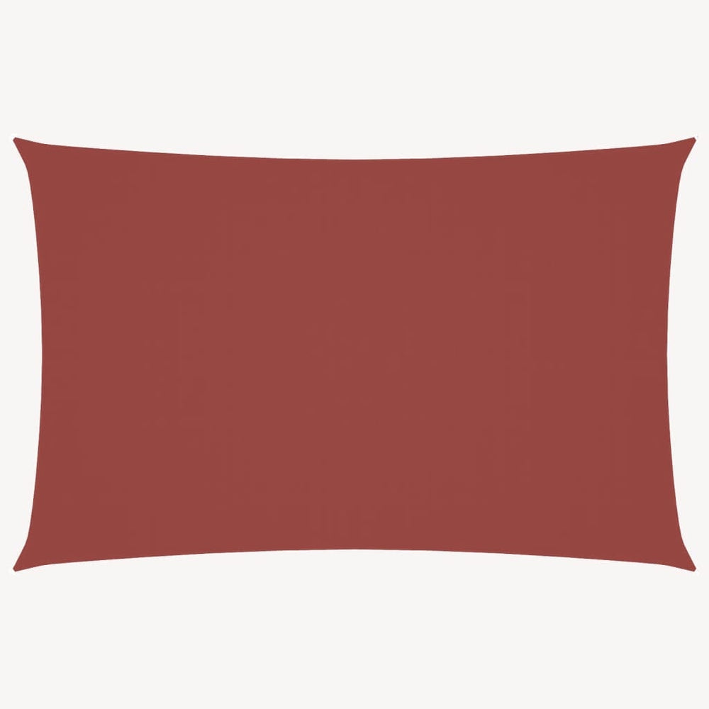 Sonnensegel Oxford-Gewebe Rechteckig 2,5x5 m Terrakotta-Rot