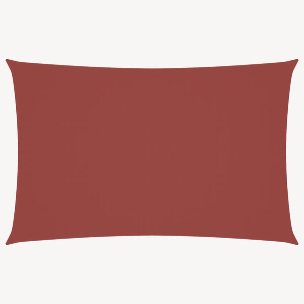 Sonnensegel Oxford-Gewebe Rechteckig 2,5x5 m Terrakotta-Rot
