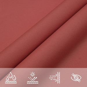 Sonnensegel Oxford-Gewebe Rechteckig 2,5x5 m Terrakotta-Rot