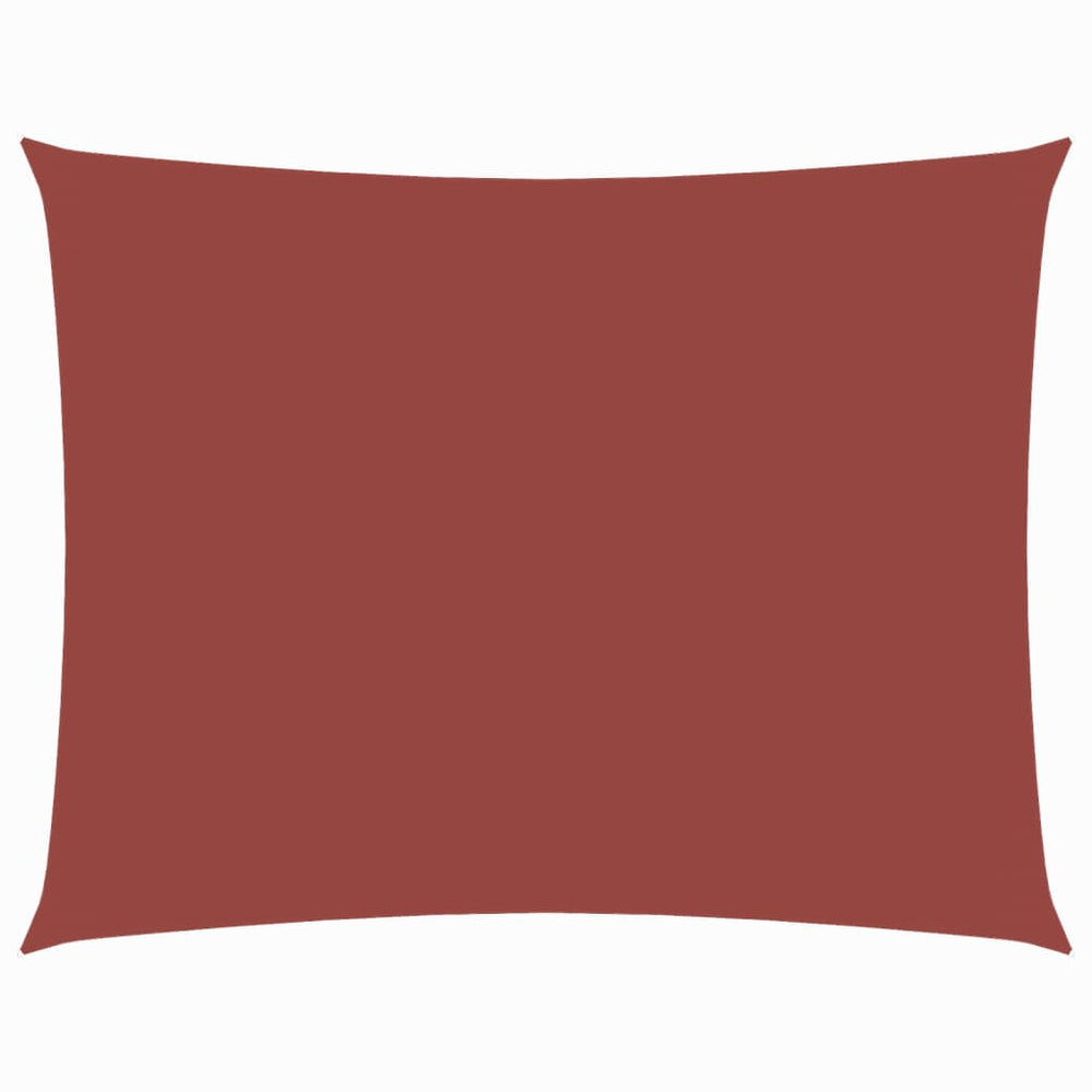Sonnensegel Oxford-Gewebe Rechteckig 3,5x4,5 m Terrakotta-Rot
