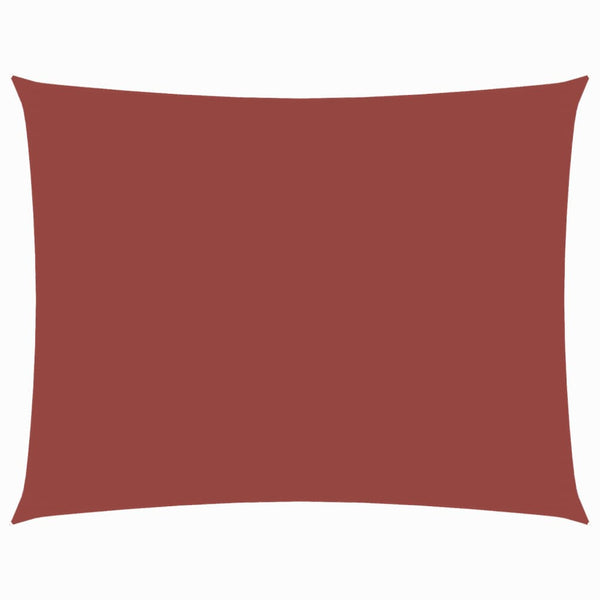 Sonnensegel Oxford-Gewebe Rechteckig 3,5x4,5 m Terrakotta-Rot