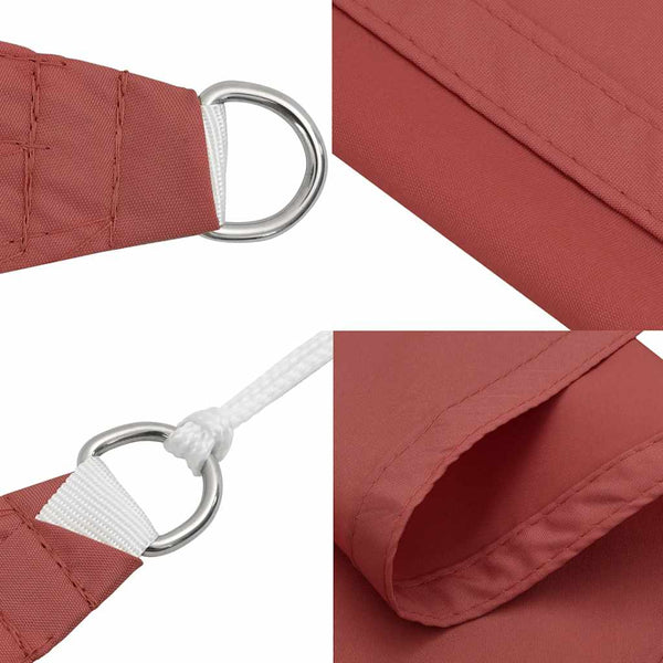 Sonnensegel Oxford-Gewebe Rechteckig 5x8 m Terrakotta-Rot