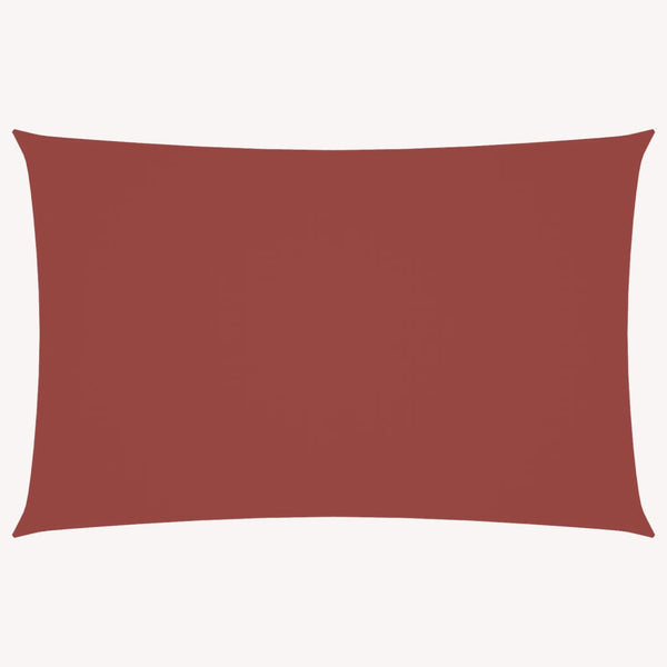 Sonnensegel Oxford-Gewebe Rechteckig 6x8 m Terrakotta-Rot