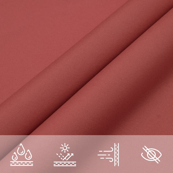 Sonnensegel Oxford-Gewebe Rechteckig 6x8 m Terrakotta-Rot