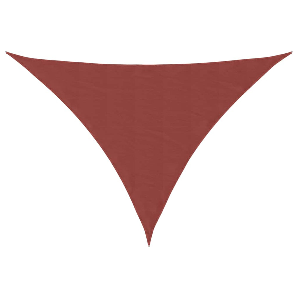Sonnensegel Oxford-Gewebe Dreieckig 3x4x5 m Terracotta-Rot