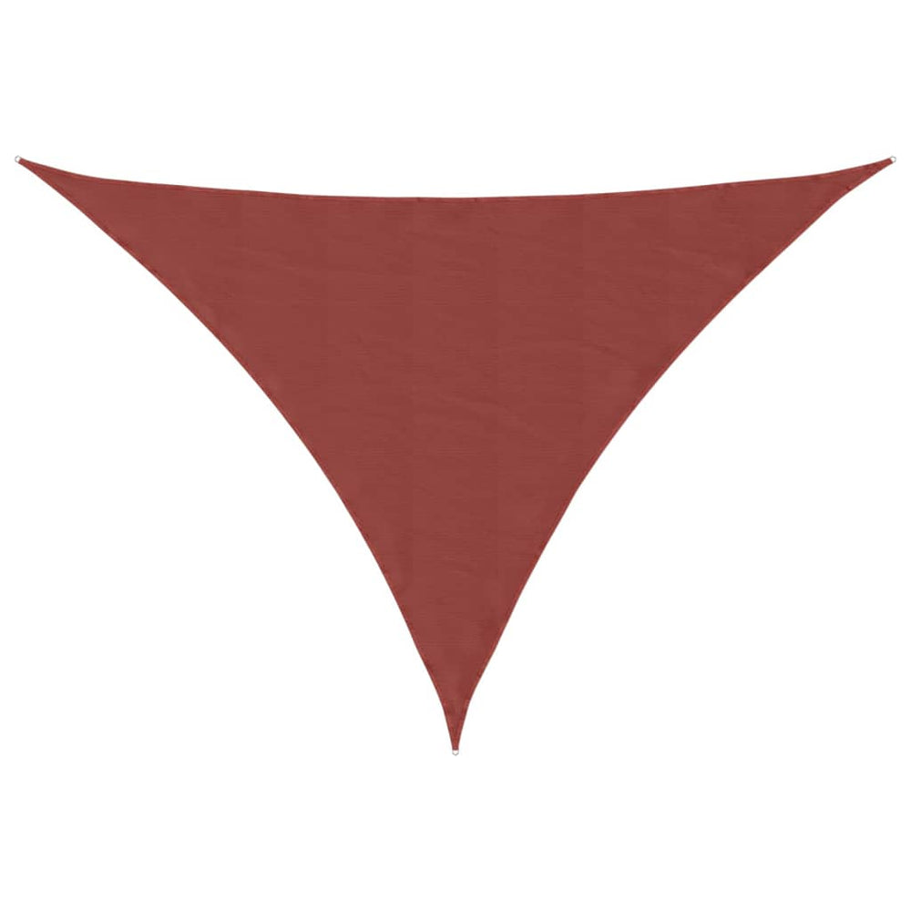 Sonnensegel Oxford-Gewebe Dreieckig 3,5x3,5x4,9m Terrakottarot