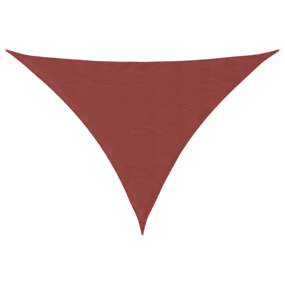 Sonnensegel Oxford-Gewebe Dreieckig 5x5x6 m Terrakotta-Rot