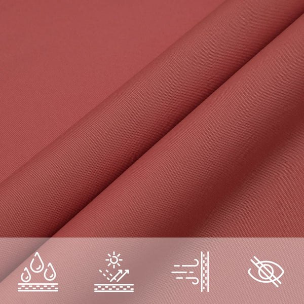 Sonnensegel Oxford-Gewebe Dreieckig 5x5x6 m Terrakotta-Rot