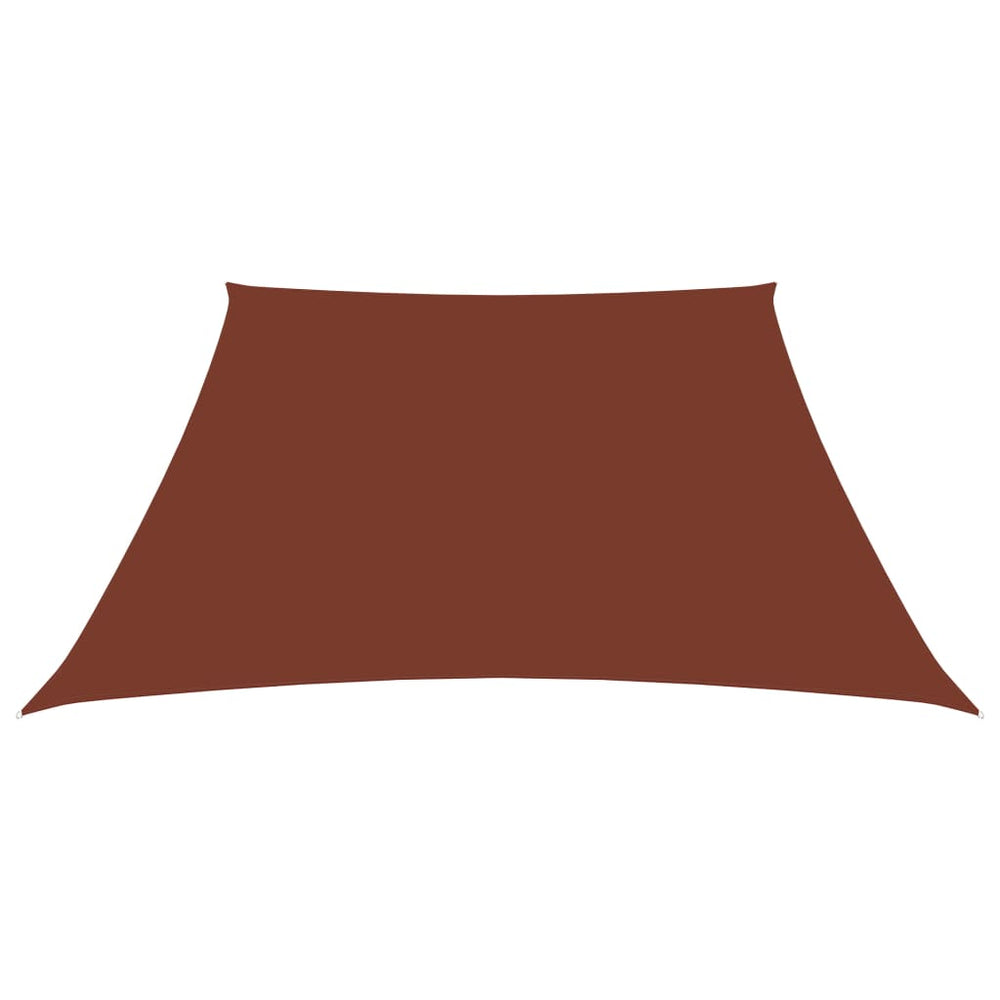 Sonnensegel Oxford-Gewebe Trapezförmig 2/4x3 m Terracotta