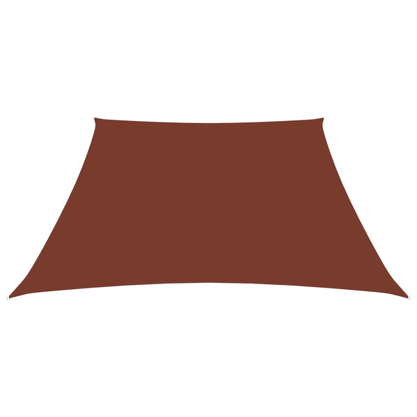 Sonnensegel Oxford-Gewebe Trapezförmig 2/4x3 m Terracotta