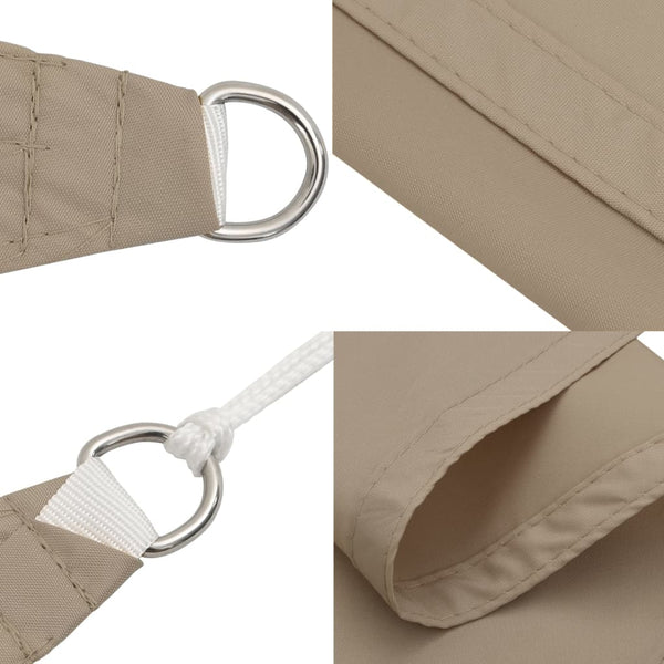 Sonnensegel Oxford-Gewebe Quadratisch 3,6x3,6 m Taupe