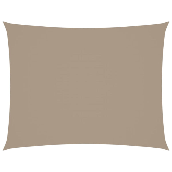 Sonnensegel Oxford-Gewebe Rechteckig 2x3,5 m Taupe