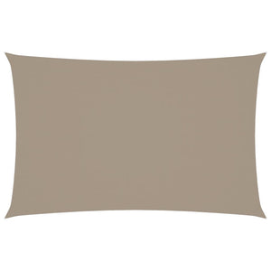 Sonnensegel Oxford-Gewebe Rechteckig 2x4,5 m Taupe