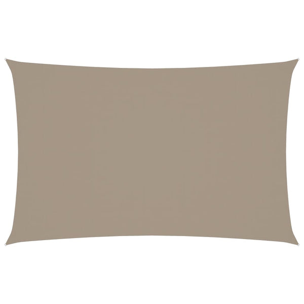 Sonnensegel Oxford-Gewebe Rechteckig 2x4,5 m Taupe