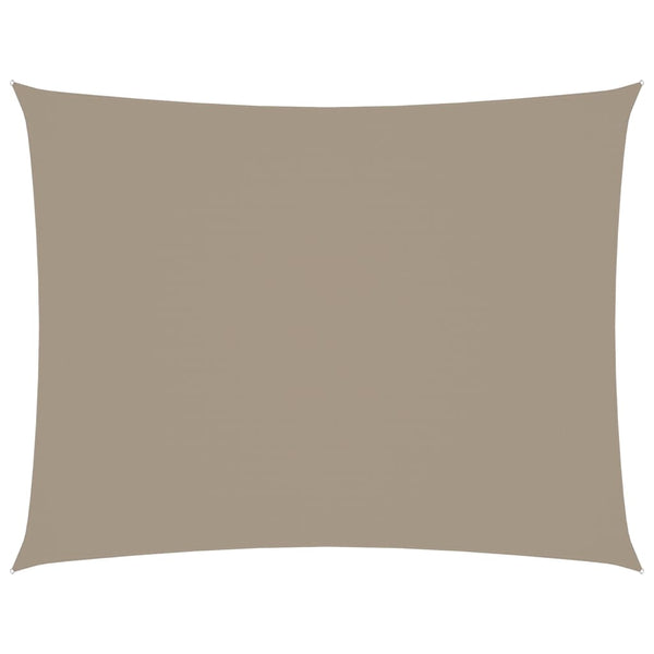 Sonnensegel Oxford-Gewebe Rechteckig 2,5x3,5 m Taupe