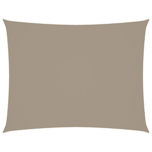 Sonnensegel Oxford-Gewebe Rechteckig 2,5x4 m Taupe