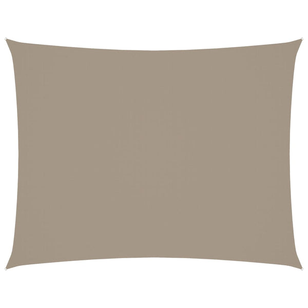 Sonnensegel Oxford-Gewebe Rechteckig 2,5x4 m Taupe