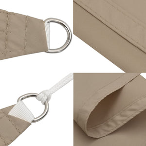 Sonnensegel Oxford-Gewebe Rechteckig 2,5x4 m Taupe