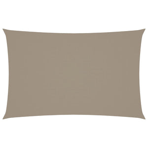 Sonnensegel Oxford-Gewebe Rechteckig 2,5x5 m Taupe