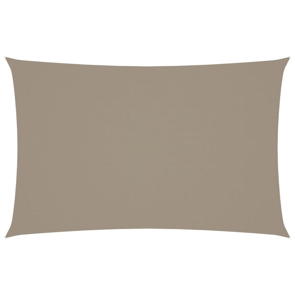 Sonnensegel Oxford-Gewebe Rechteckig 2,5x5 m Taupe