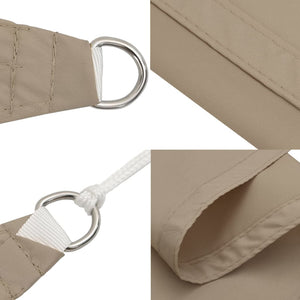 Sonnensegel Oxford-Gewebe Rechteckig 2,5x5 m Taupe