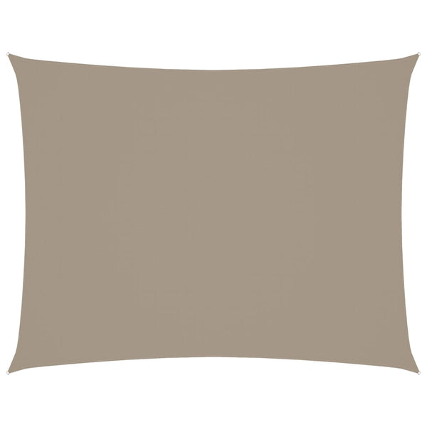 Sonnensegel Oxford-Gewebe Rechteckig 3x4 m Taupe