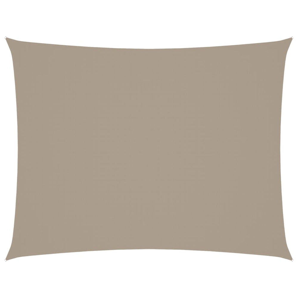 vidaXL Sun Shade Sail Oxford Fabric Rectangular 3x4.5 m Taupe