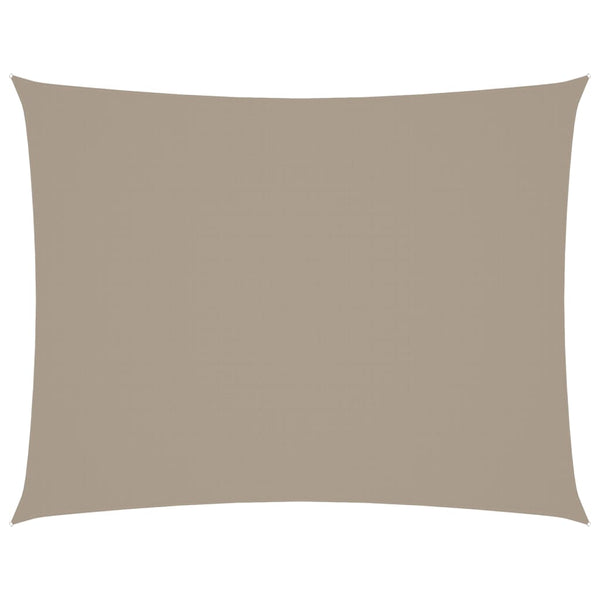 Sonnensegel Oxford-Gewebe Rechteckig 3x4,5 m Taupe