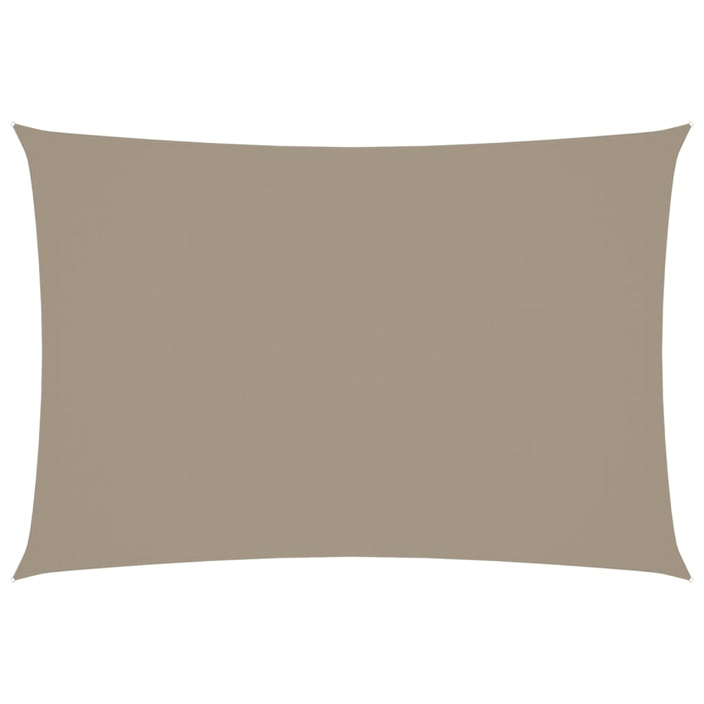 vidaXL Sun Shade Sail Oxford Fabric Rectangular 3x5 m Taupe