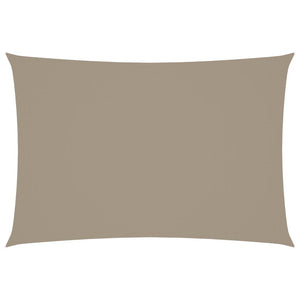 Sonnensegel Oxford-Gewebe Rechteckig 3x5 m Taupe