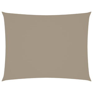 Sonnensegel Oxford-Gewebe Rechteckig 3x6 m Taupe