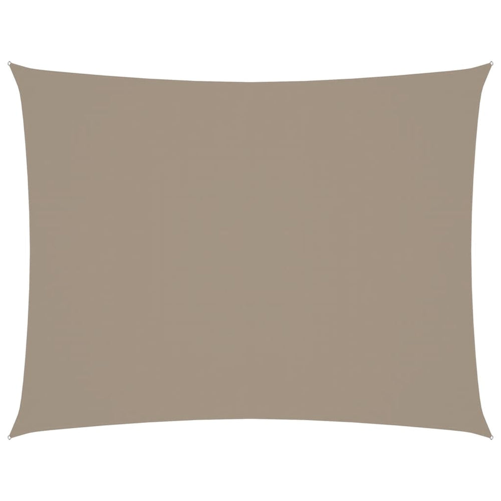 vidaXL Sun Shade Sail Oxford Fabric Rectangular 3.5x4.5 m Taupe