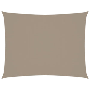 Sonnensegel Oxford-Gewebe Rechteckig 3,5x4,5 m Taupe