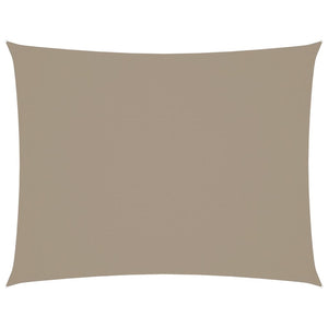 Sonnensegel Oxford-Gewebe Rechteckig 3,5x5 m Taupe