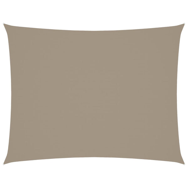 Sonnensegel Oxford-Gewebe Rechteckig 4x5 m Taupe