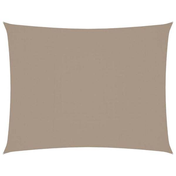 Sonnensegel Oxford-Gewebe Rechteckig 4x6 m Taupe