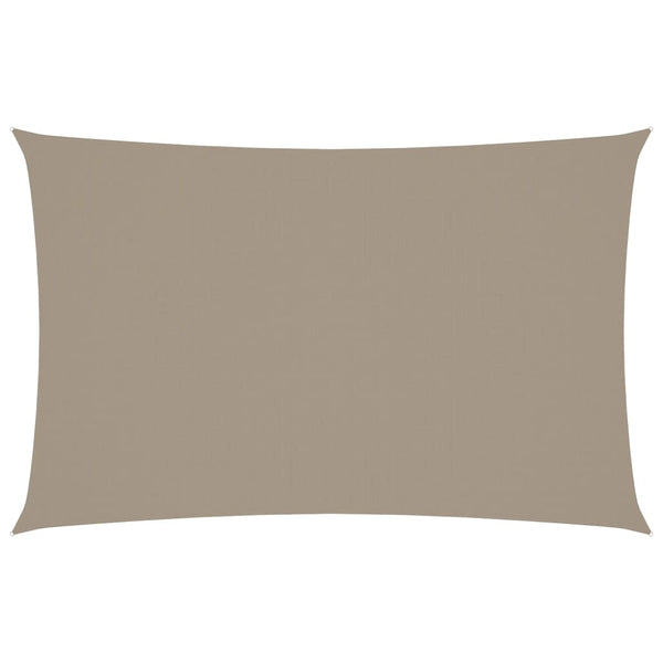 Sonnensegel Oxford-Gewebe Rechteckig 4x7 m Taupe