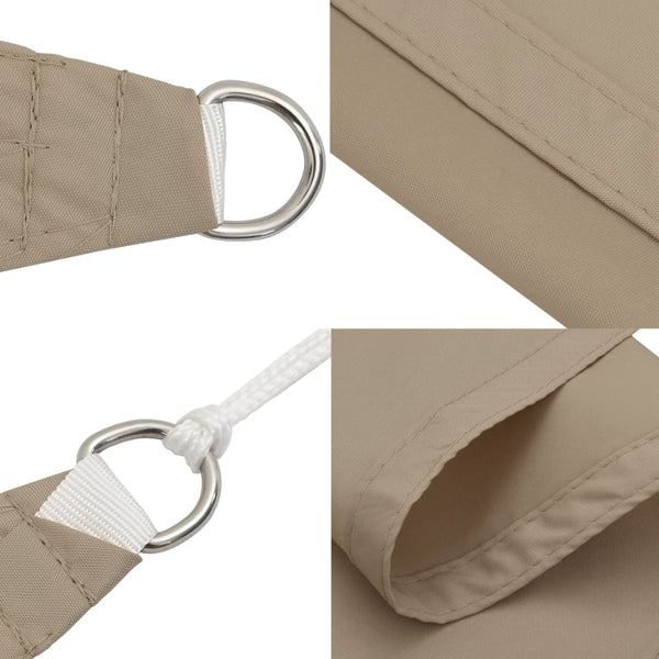 Sonnensegel Oxford-Gewebe Rechteckig 4x7 m Taupe