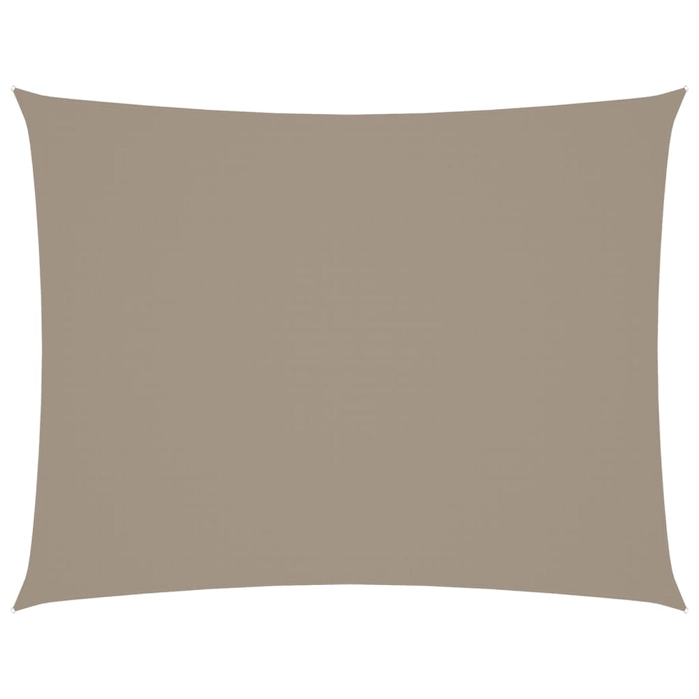 vidaXL Oxford Cloth Sun Shade Sail Rectangular 5x6 m Taupe