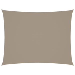 Sonnensegel Oxford-Gewebe Rechteckig 5x6 m Taupe