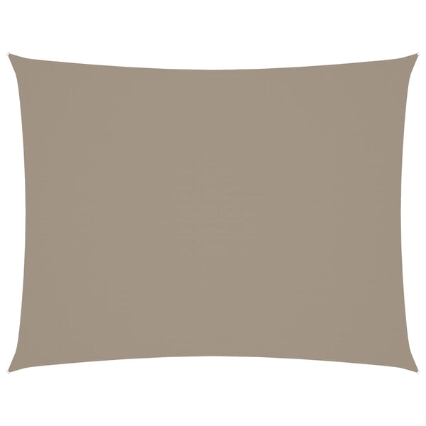 Sonnensegel Oxford-Gewebe Rechteckig 5x6 m Taupe