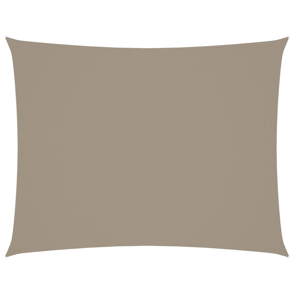 vidaXL Sun Shade Sail Oxford Fabric Rectangular 5x7 m Taupe